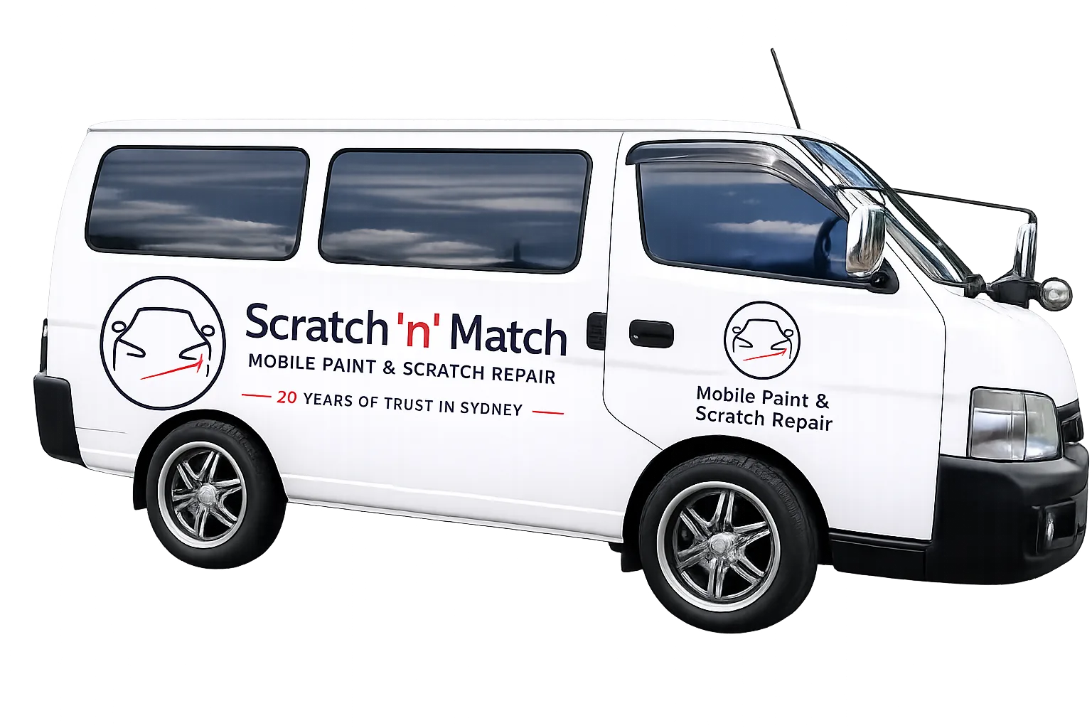 The Scratch 'n' Match mobile van: paint & scratch repair that comes to your driveway